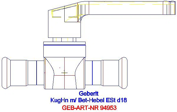 GE Mapress Kugelhahn d18 mit Betätigungshebel edst._94953_A