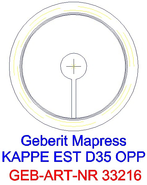 GE Mapress Edelstahl Kappe d35_33216_L