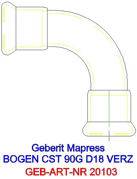 GE Mapress C-Stahl Bogen 90Gr d18 verzinkt_20103_A