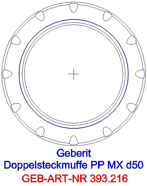 GE Silent-Pro Doppelsteckmuffe d160mm_393.716.14.1_G