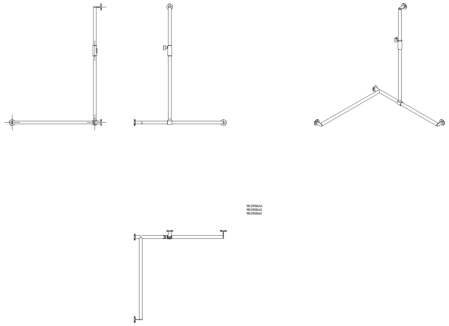 HEWI DUHA, d:32, li, A1:1250, W1/W2:965, PVD, Br.H.mag. messing glzd