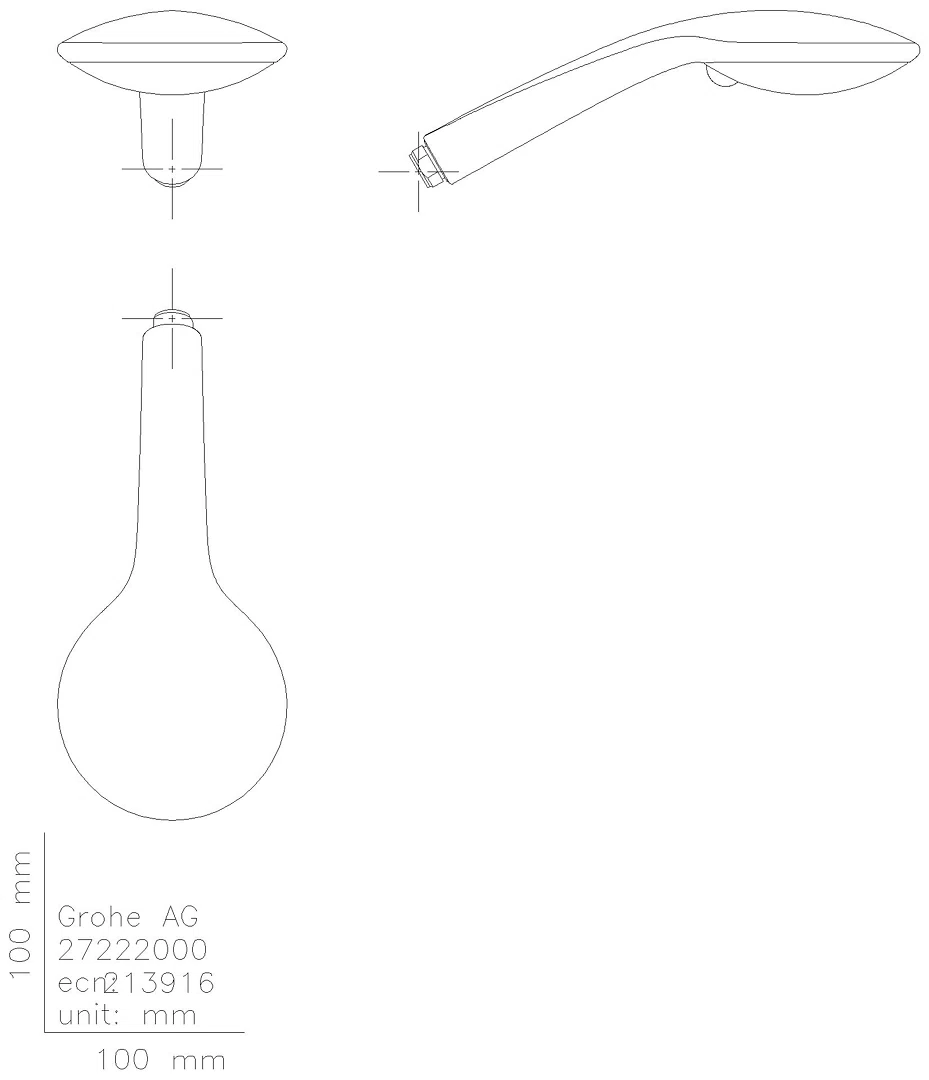 GROHE Handbrause Euphoria 110 Champagne 27222 17l/min SprayDimmer chrom