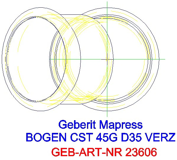 GE Mapress C-Stahl Bogen 45 Gr d35 verzinkt_23606_G