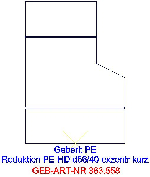 GE PE Reduktion exzentrisch kurz d56/40_363.558.16.1_A