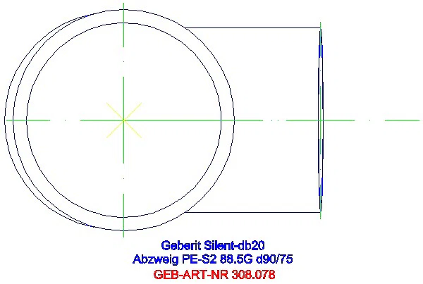 GE Silent-db20 Abzweig 88,5Gr d90/75_308.078.14.1_G