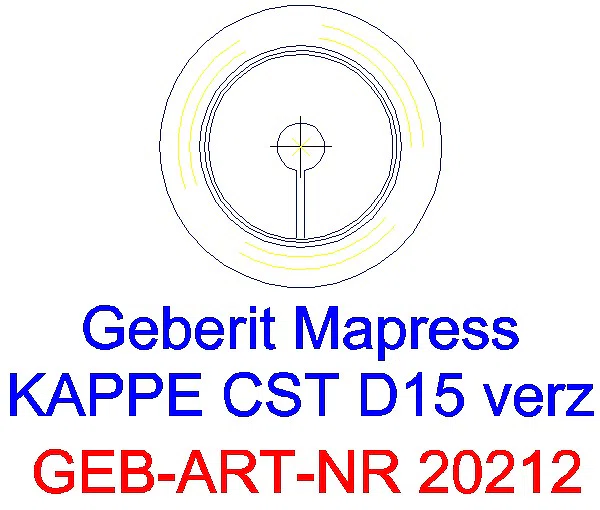 GE Mapress C-Stahl Kappe d15 verzinkt_20212_L
