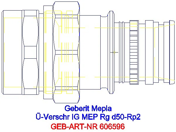 GE Mepla Übergangsverschraubung mit IG Rg d50-Rp2_606.596.00.5_A