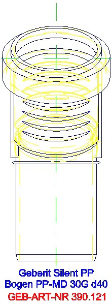 GE Silent-PP Bogen 30Gr d40_390.121.14.1_L