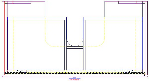 Xeno2 Unterschrank f. WT, 1 Schubl. 88x22x46,2cm, sculturagrau_500.508.43.1_G
