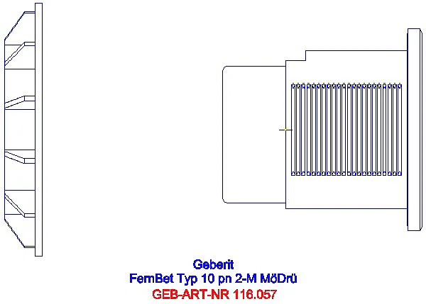 GE Fernbetätigung Typ 10 pneumatisch für 2-Mengen-Sp. Möbeldrücker glanzchrom_116.057.KH.1_A
