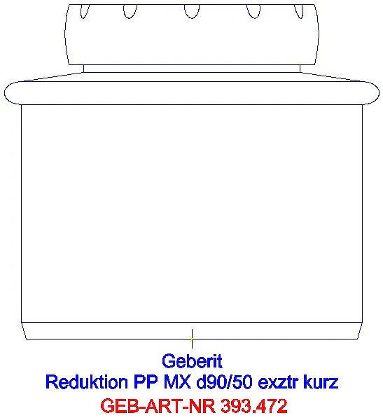 GE Silent-Pro Reduktion exzentrisch d90/50_393.472.14.1_A