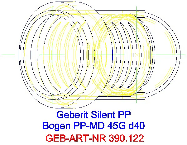 GE Silent-PP Bogen 45Gr d40_390.122.14.1_G