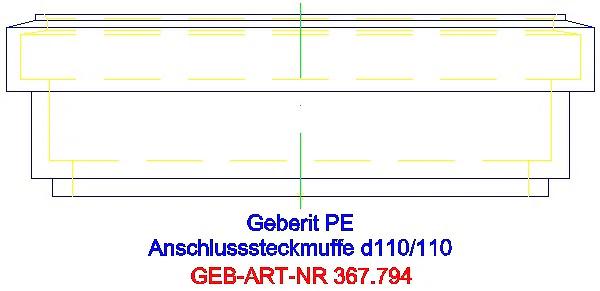 GE PE Anschlusssteckmuffe mit Lippendichtung d110/110_367.794.16.1_A
