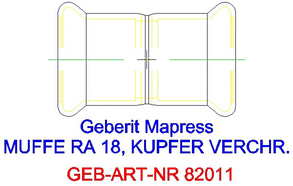 GE Mapress Edelstahl Muffe d108 (LABS-frei)_82011_A