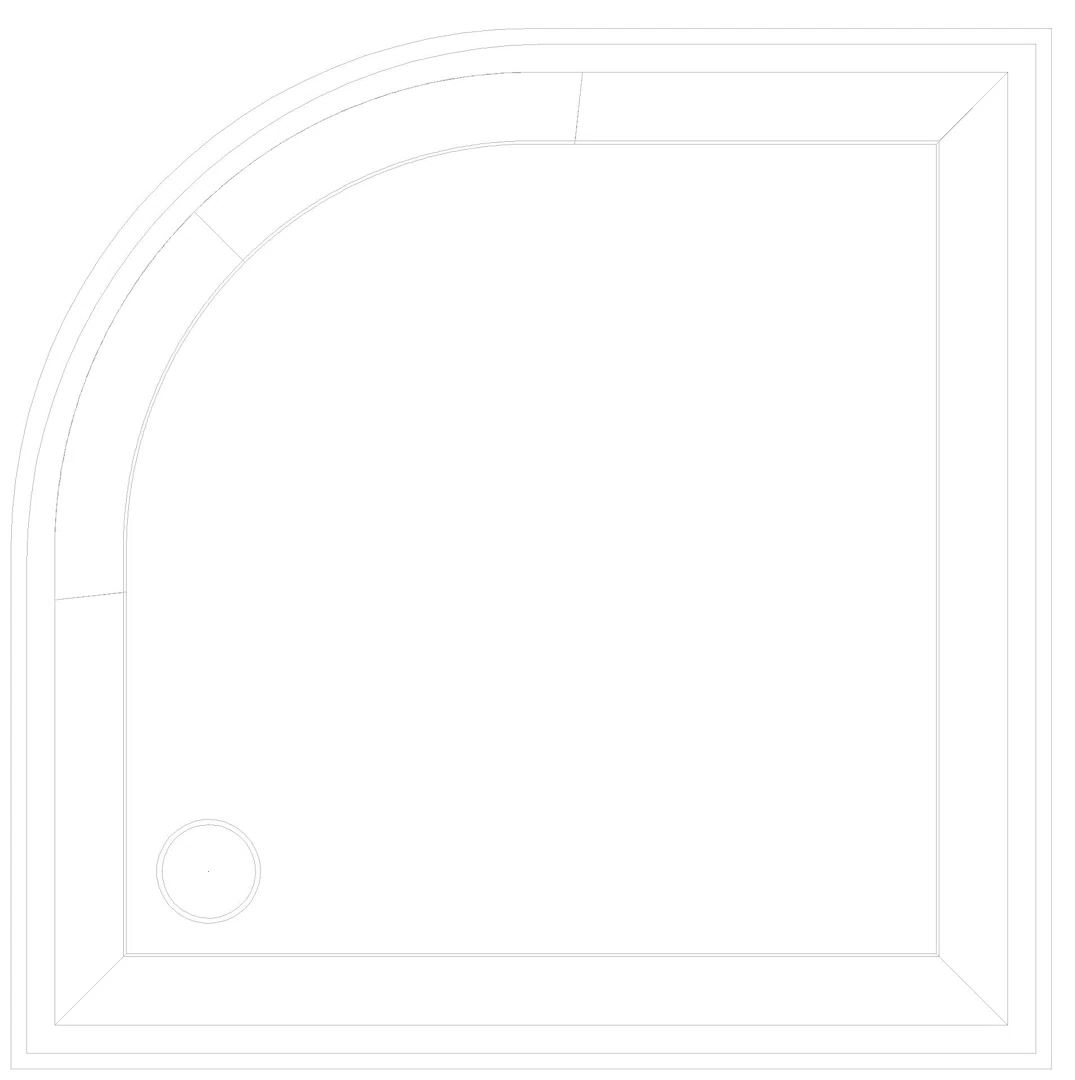 KALDEWEI ZIRKON MIT WANNENTRÄGER Duschfläche, 1000x1000x32 mm, Modell-Nr: 510-2