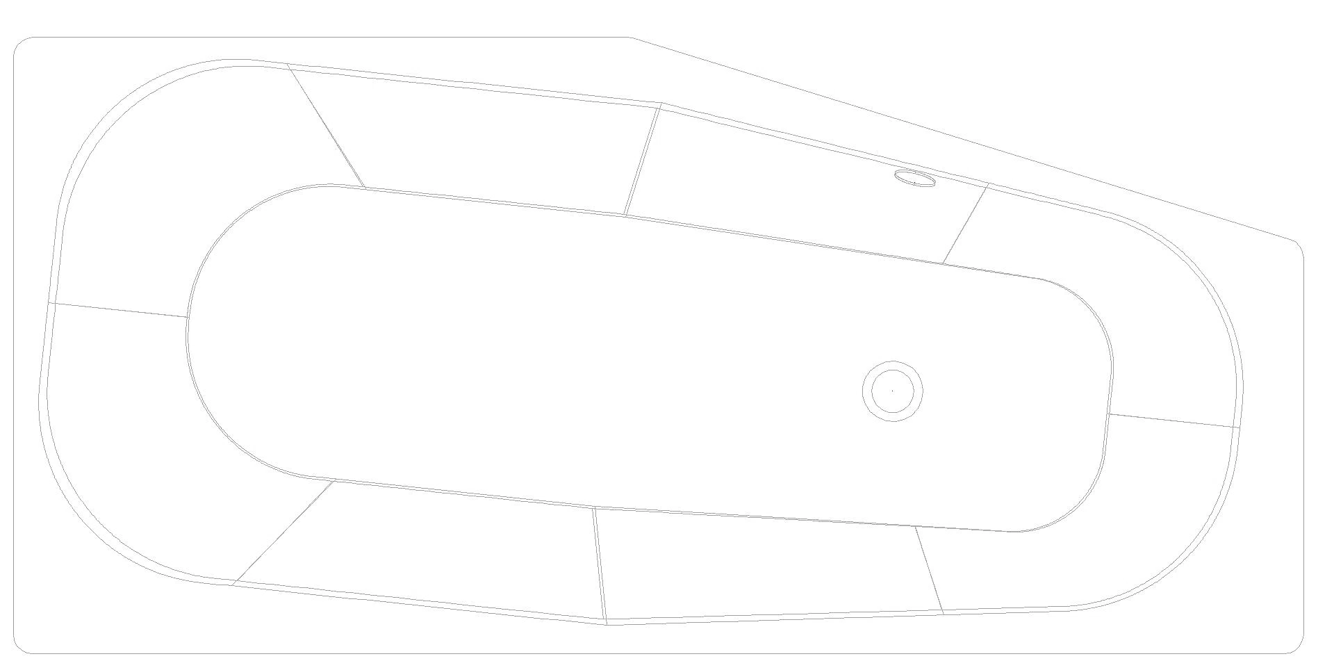 KALDEWEI MINI LINKS Badewanne, 1570x750 mm, Modell-Nr: 832