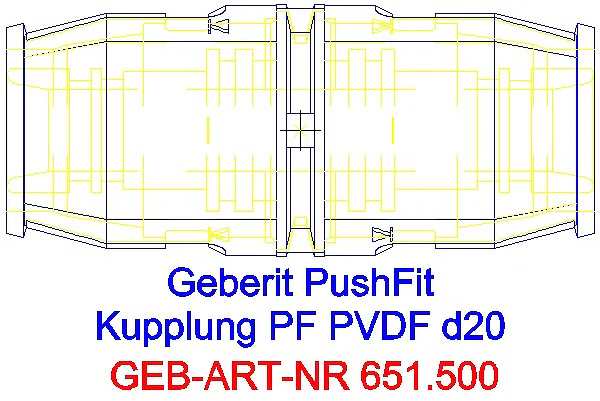 GE PushFitKupplung PVDF d20_651.500.00.1_G