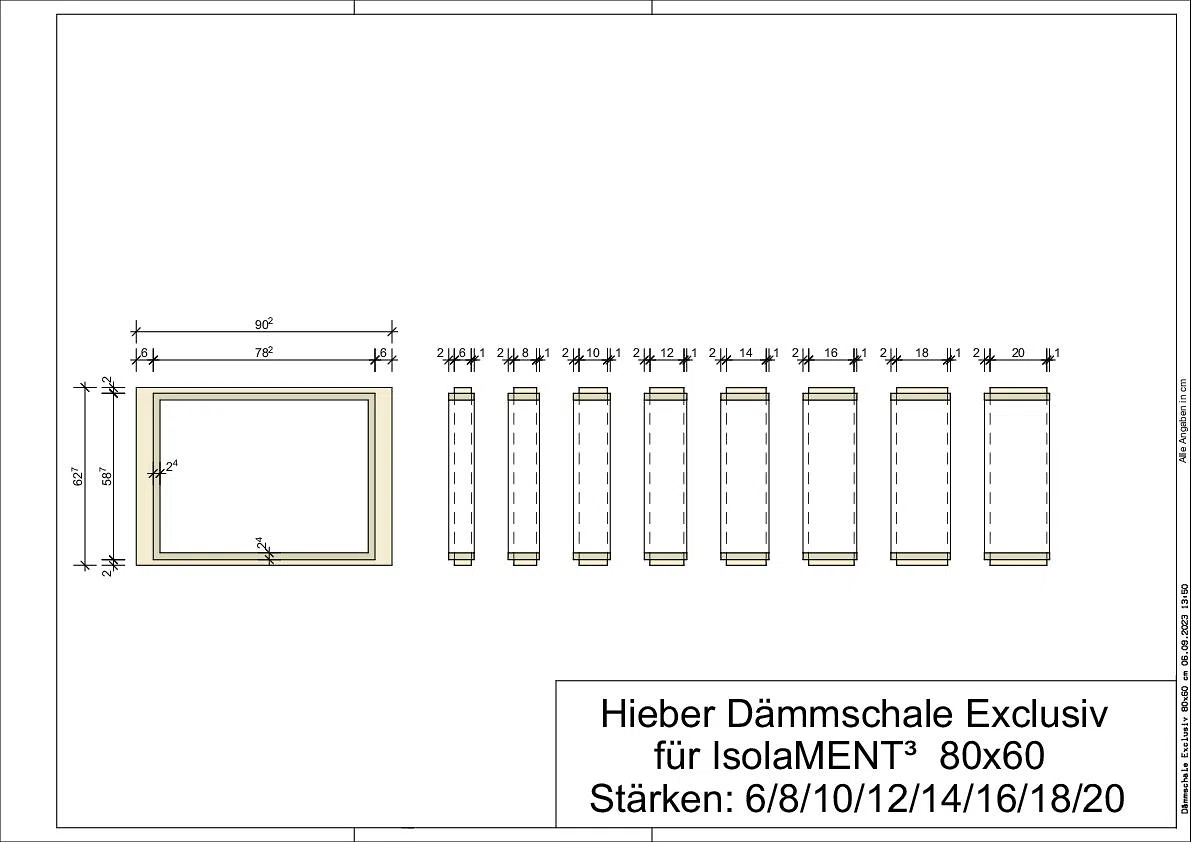 Thermo-Dämm-Vorsatzschale für Kellerfensterzarge Typ Solitär Thermo und Typ IsolaMENT³