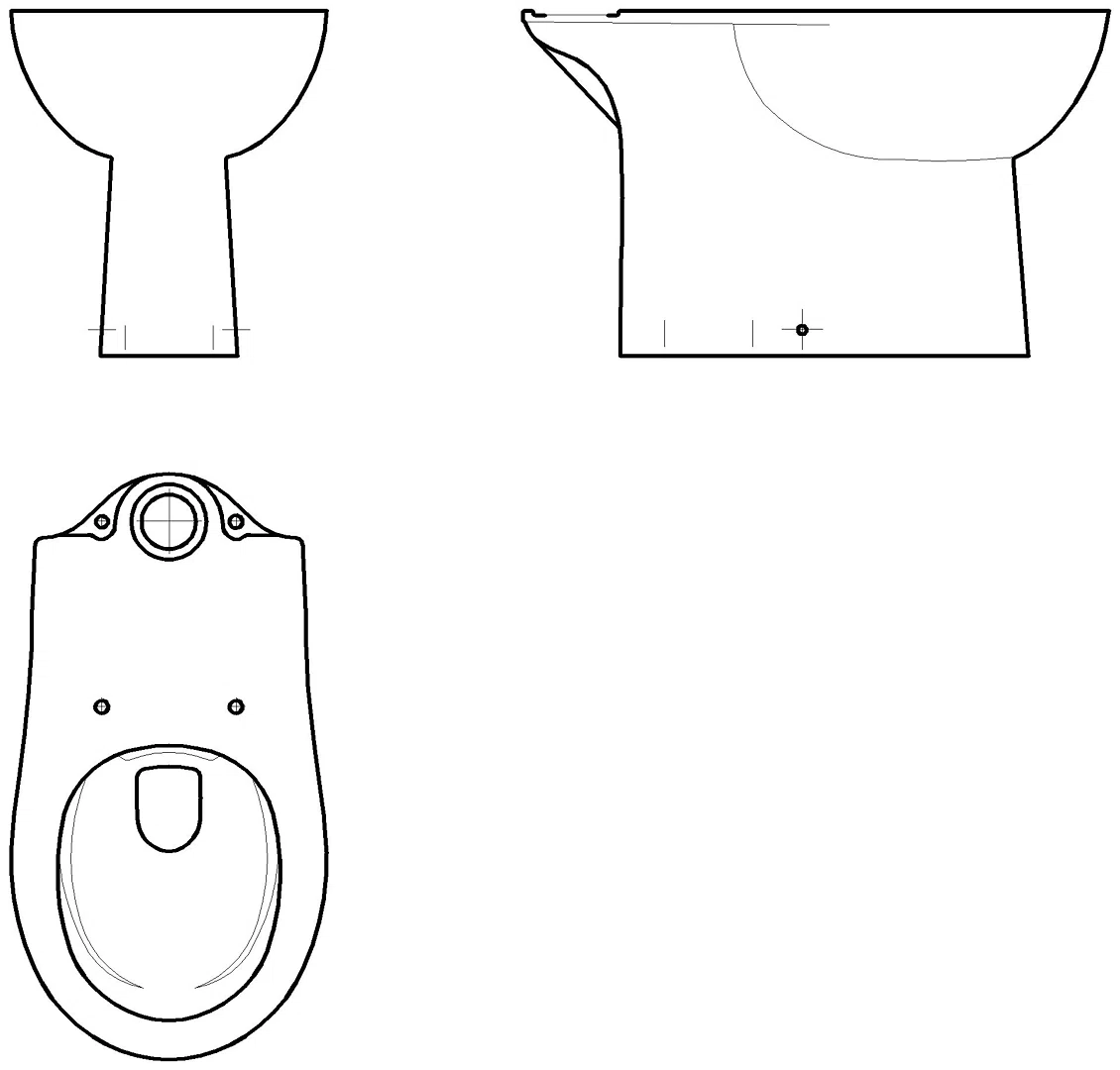 GROHE Stand-WC-Kombination Bau Keramik 39346 alpinweiß