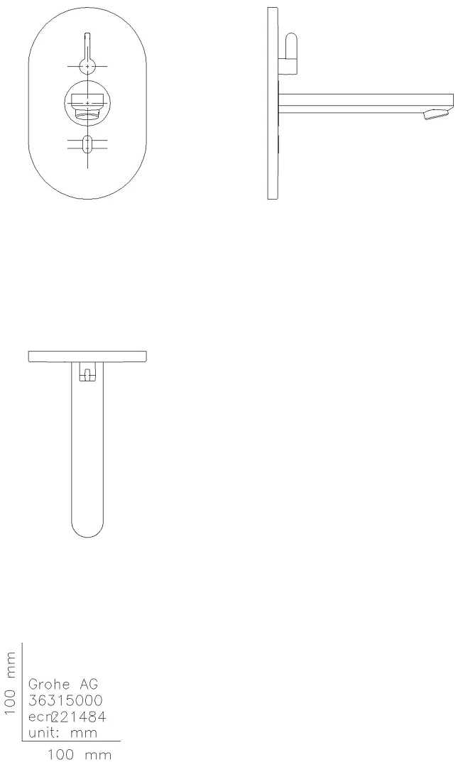 GROHE WT-Wand-IR-Elektronik Eurosmart CE 36412 Misch. Trafo Bluetooth-Modul chrom
