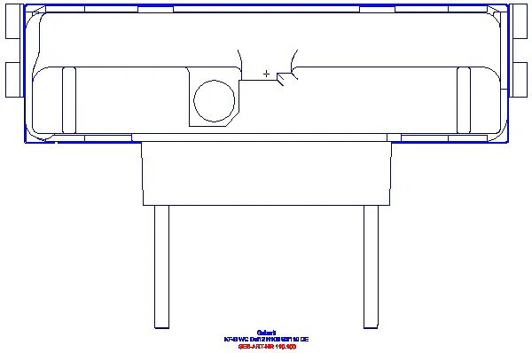 GE Kombifix Element für WWC, 108 cm mit Delta UP-SPK 12 cm_110.100.00.1_G