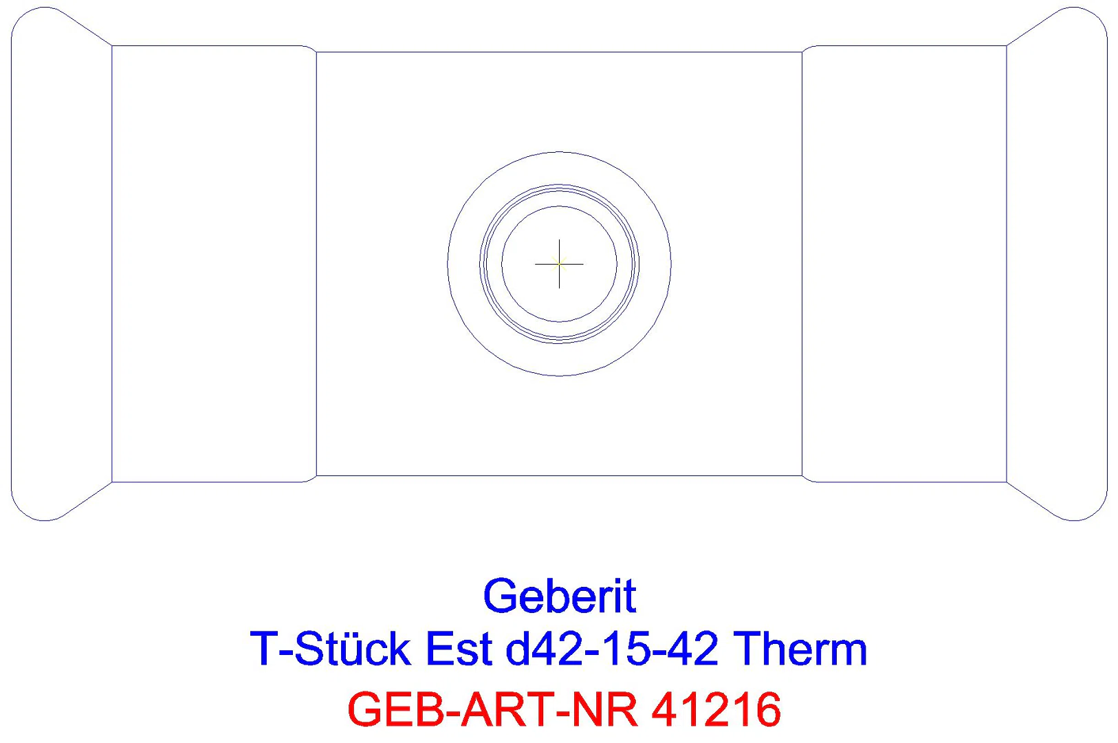 GE Mapress Therm T-Stück reduziert d35-28-35_41216_g