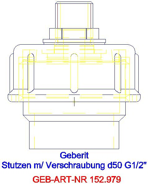 GE Übergangsstutzen mit AG und Verschraubung d50 G1/2x15_152.979.00.1_L