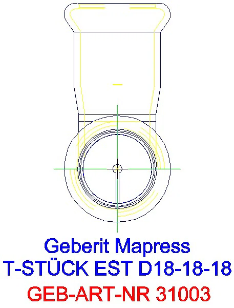 GE Mapress Edelstahl T-Stück egal d18-18-18_31003_L