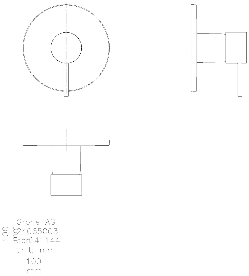 GROHE EH-Brausebatterie Atrio 24354 FMS für 35604 cool sunrise gebürstet