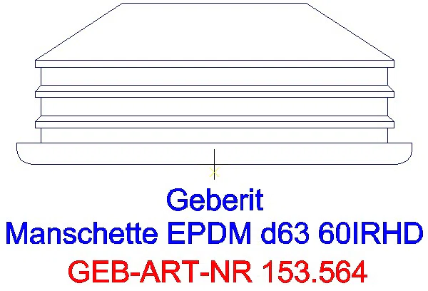 GE Manschette EPDM für d63 d 32x58 mm_153.564.16.1_G