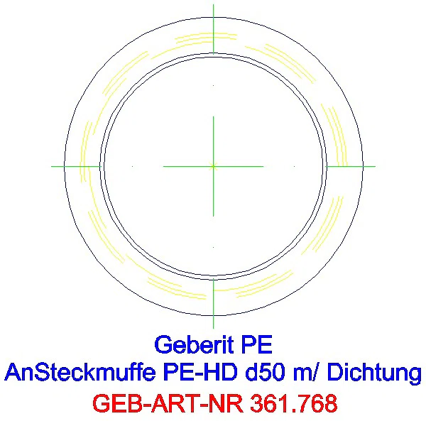 GE PE Anschlusssteckmuffe mit Rundschnurring d50/45_361.768.16.1_G