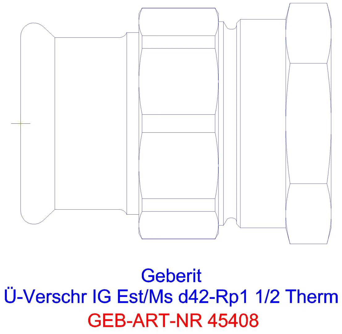 GE Mapress Therm Übergangsverschr. mit IG d35-Rp1 1/4_45408_g