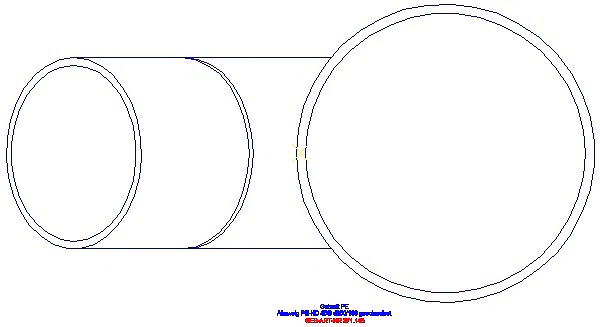 GE PE Abzweig 45Gr d250/160_371.145.16.1_G