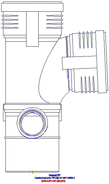 GE Silent-PP Kombiabzweig 87,5Gr links d110/110/50_390.578.14.1_L