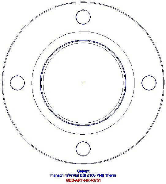 GE Mapress Therm Flansch PN 6 mit Pressmuffe d108_43751_A