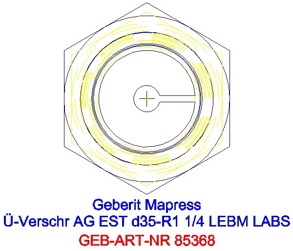 GE Mapress Edelstahl Übergangsverschr. mit AG ÜM ESt (LABS-frei) d35-R1 1/4_85368_L
