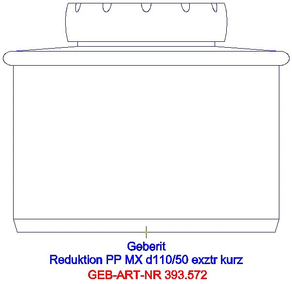 GE Silent-Pro Reduktion exzentrisch d110/50_393.572.14.1_A