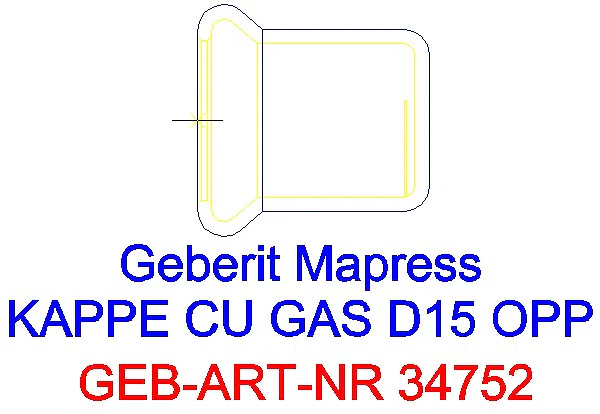 GE Mapress Kupfer Kappe (Gas) d15_34752_A
