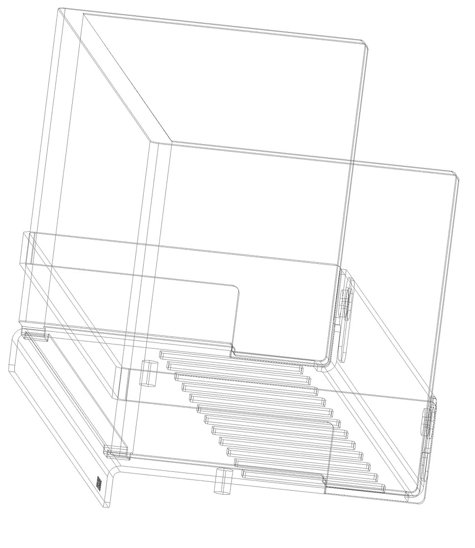 HEWI Duschkorb Sys 100, verchromt, Einsatz Acrylglas satiniert