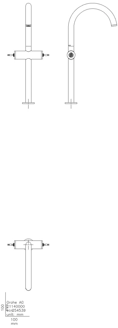 GROHE WT-Einlochbatt. Atrio Private C. 21140 XL-Size f. Hebelgriffe satin steel
