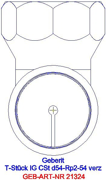 GE Mapress C-Stahl T-Stück mit IG d54-Rp2-54 verzinkt_21324_L