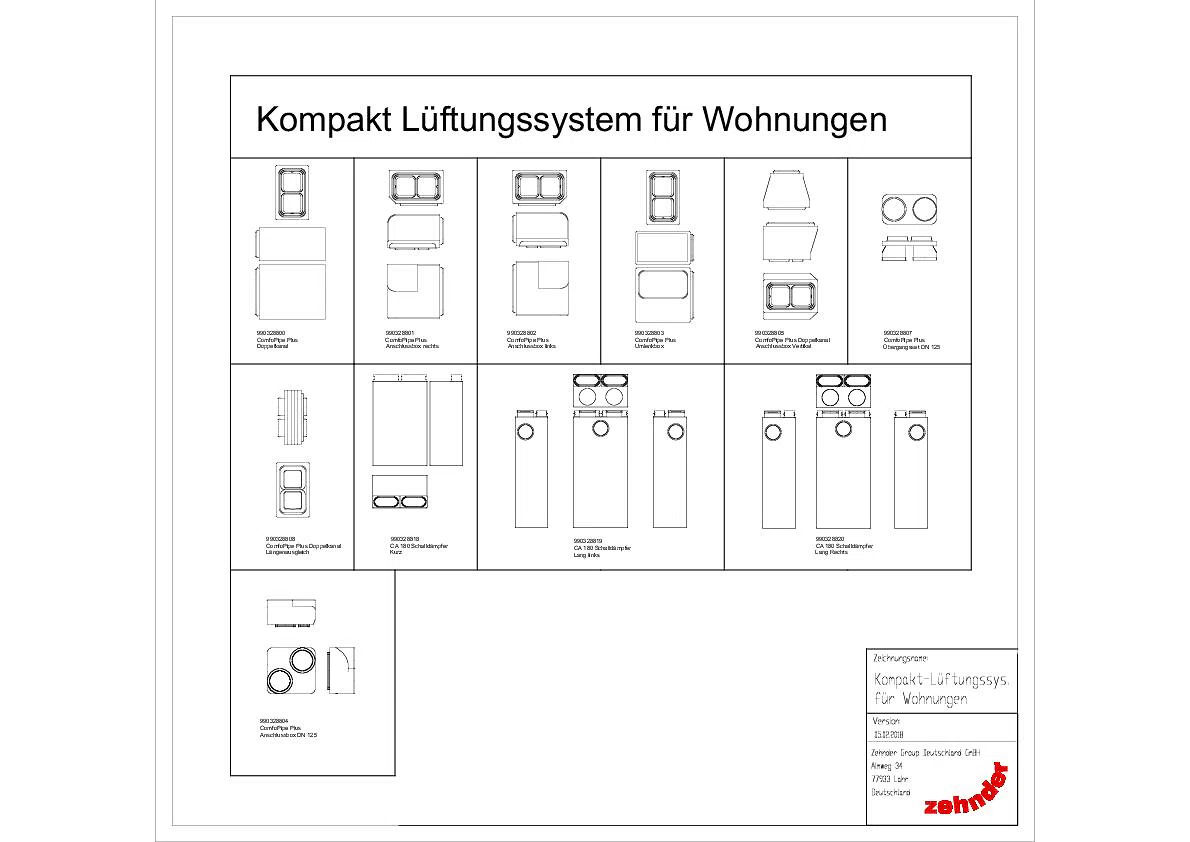 Kompakt-Lüftungssystem für Wohnungen