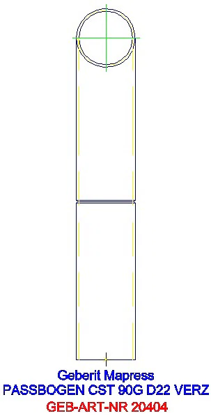 GE Mapress C-Stahl Passbogen 90Gr d22 verzinkt_20404_L
