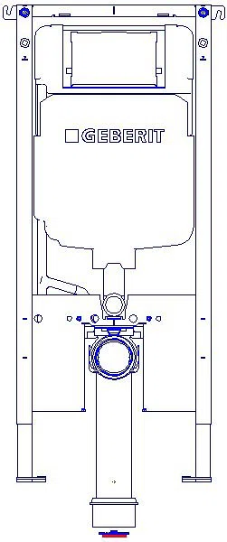 GE Duofix Element f. WWC, 114 cm mit Sigma UP-SPK 8 cm_111796002_A