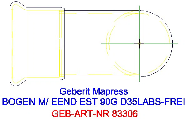 GE Mapress Edelstahl Bogen 90Gr d35 mit Einschubende (LABS-frei)_83306_G