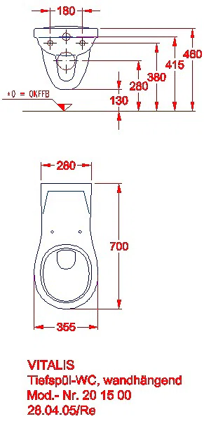 Vitalis Wand-WC Tiefspüler verlängerte Ausladung_kgv_vitalis_201500
