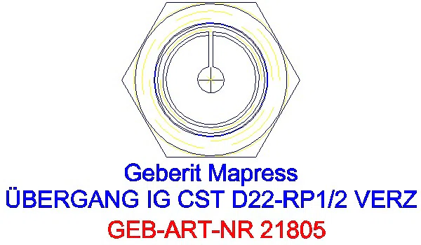 GE Mapress C-Stahl Übergang mit IG d22-Rp1/2 verzinkt_21805_L