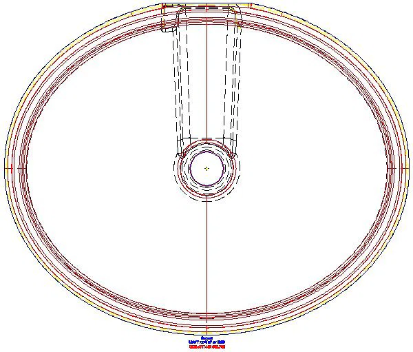 VariForm Unterbauwaschtisch, oval 56x46cm, o. Hl, o. Ül., KeraTect_500.755.00.2_G