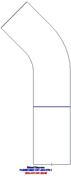 GE Mapress Edelstahl Passbogen 45Gr d76,1_30049_A