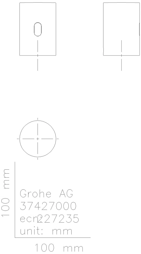 GROHE AP-Umrüsteinheit Tectron 37427 für Urinal-Spüler 37021/Varianten chrom